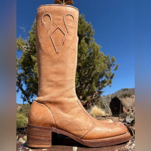 FRYE πΊπΈ Campus Pintuck Vintage Black Label Boots - Picture 2 of 16